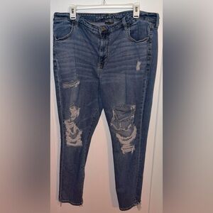 American Eagle Distressed Blue Jeans for Women